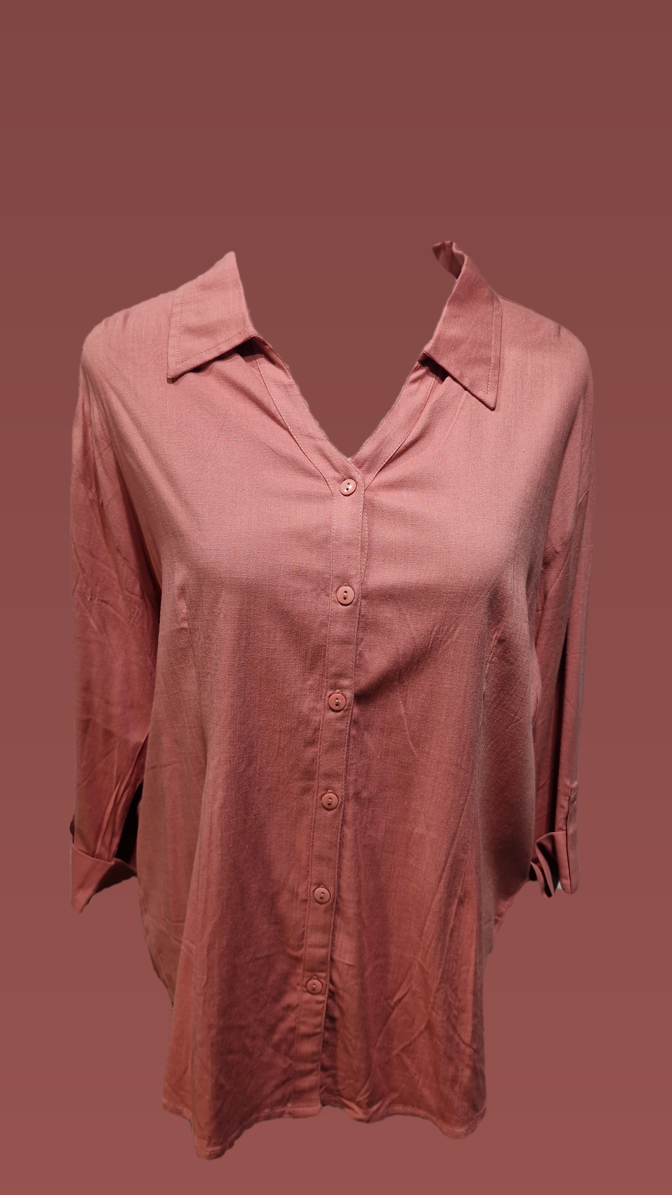Cotton Pink Shirt Big Size