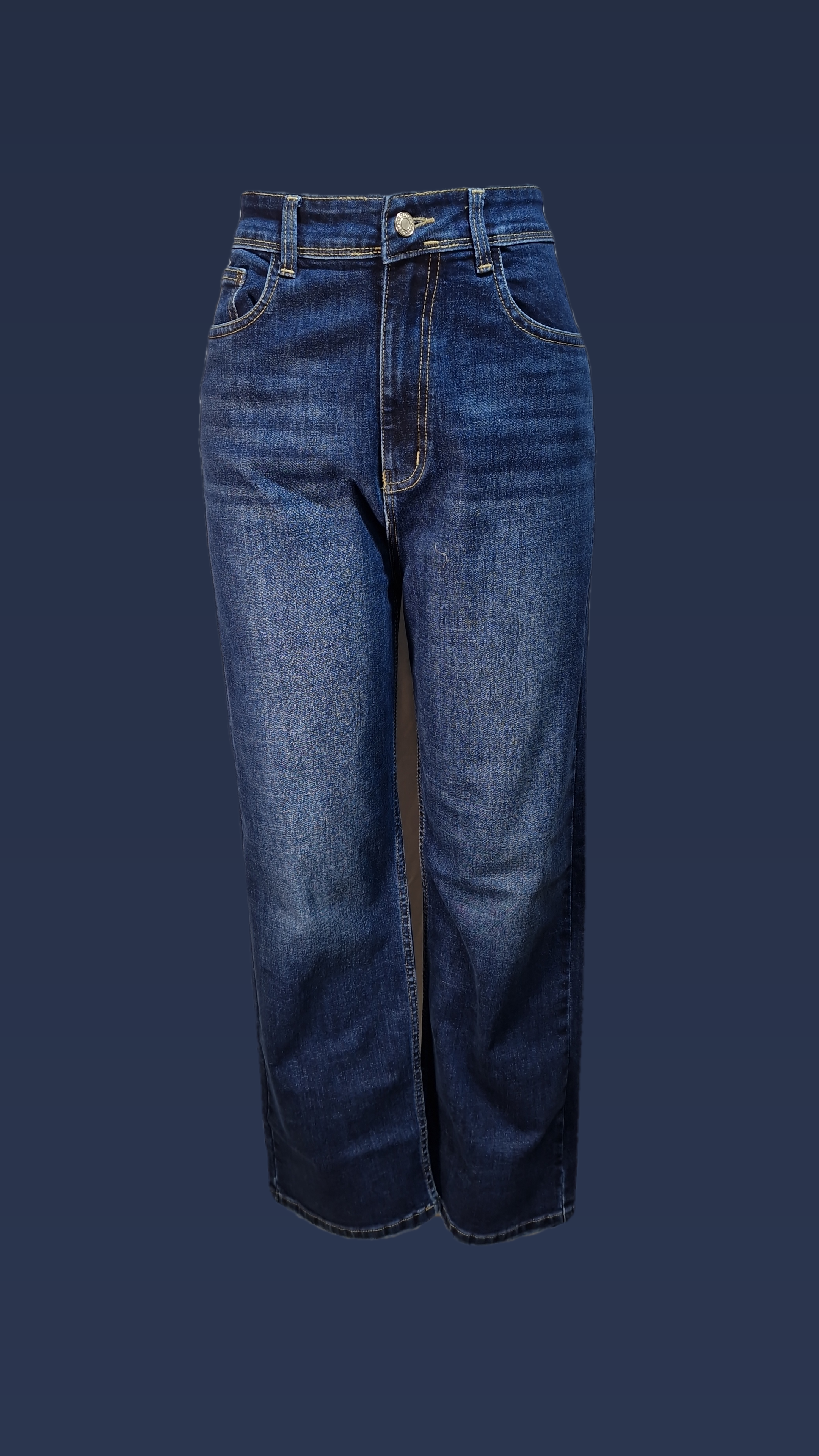 407 Straight Fit Hard Denim Jeans