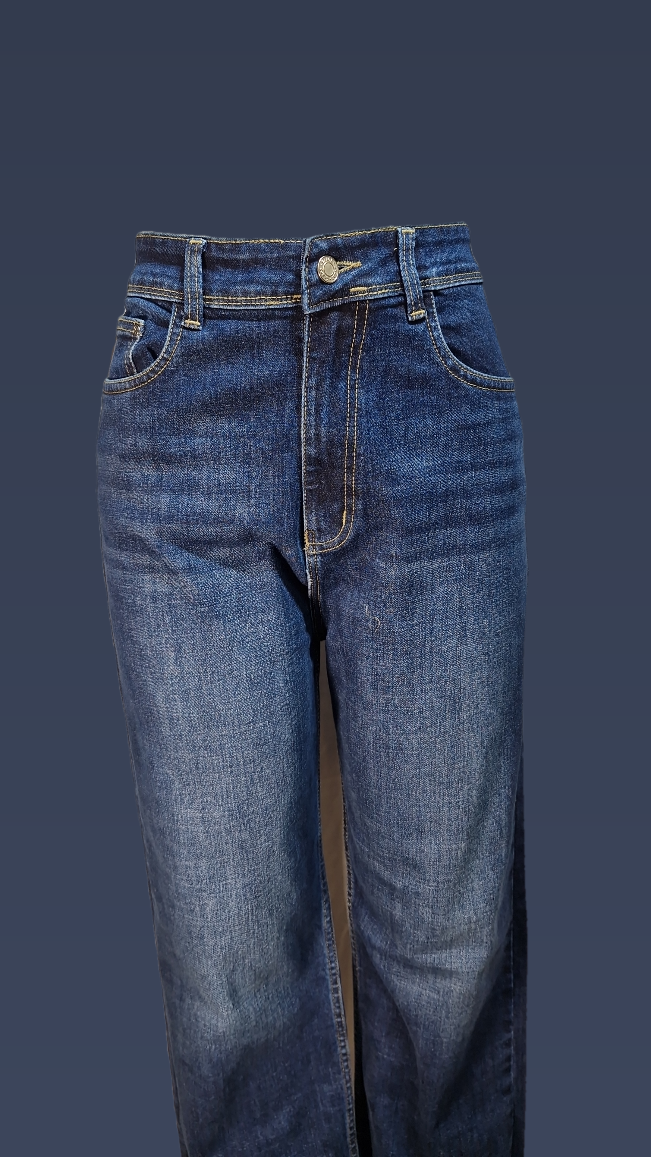 407 Straight Fit Hard Denim Jeans