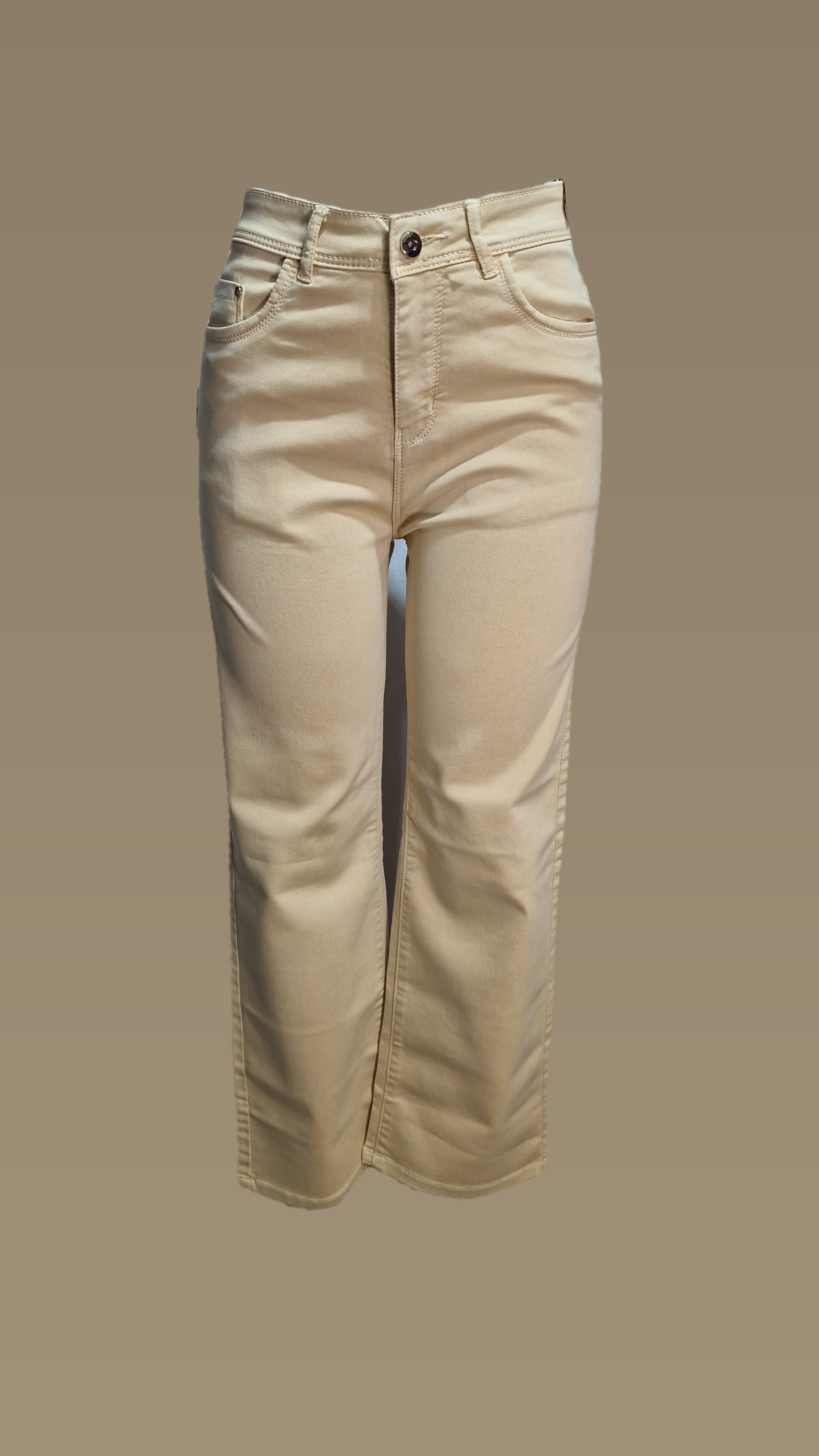 Brown Wide Leg Jeans