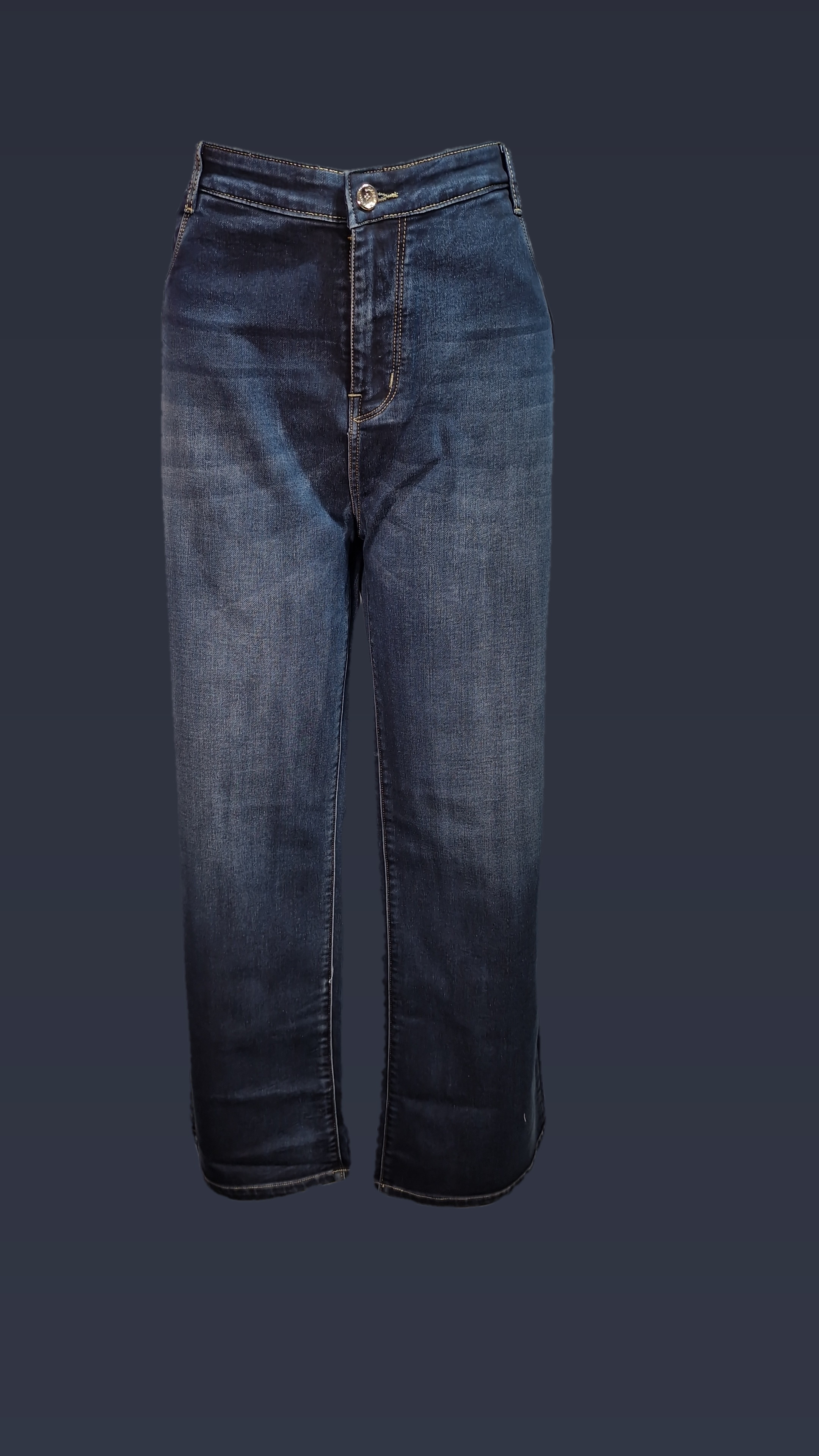 Big Size Monkey Wash Straight Fit Jeans