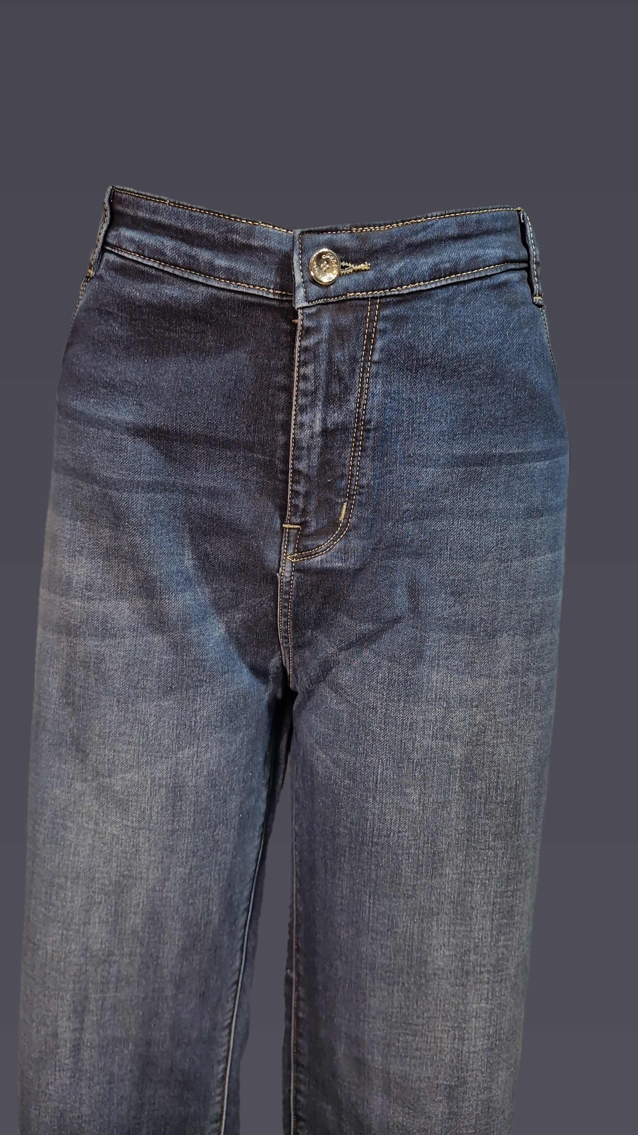 Big Size Monkey Wash Straight Fit Jeans