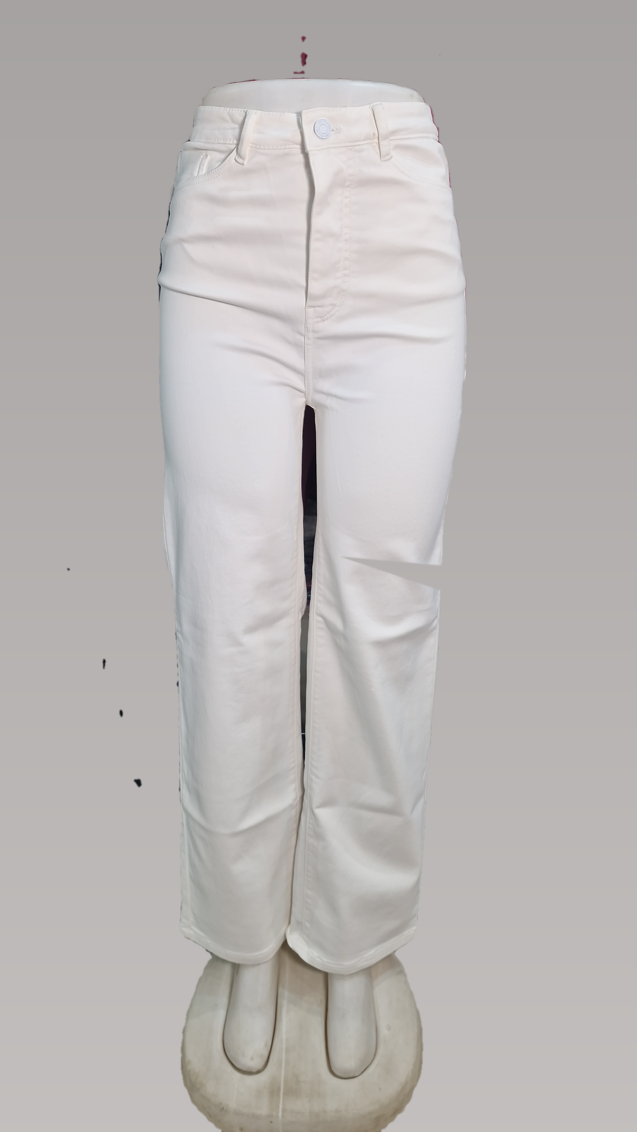 White Straight fit Jeans