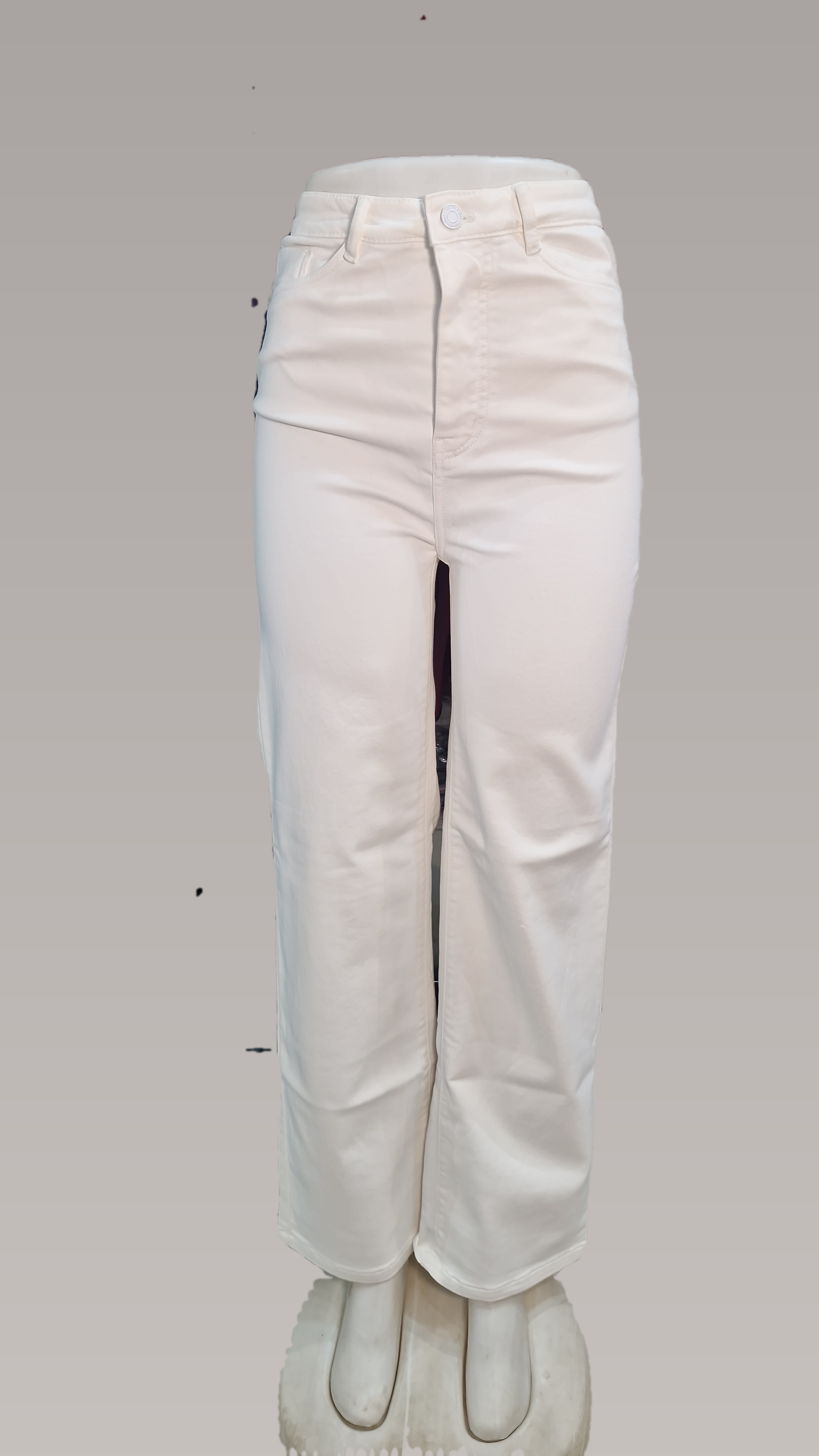 White Straight fit Jeans