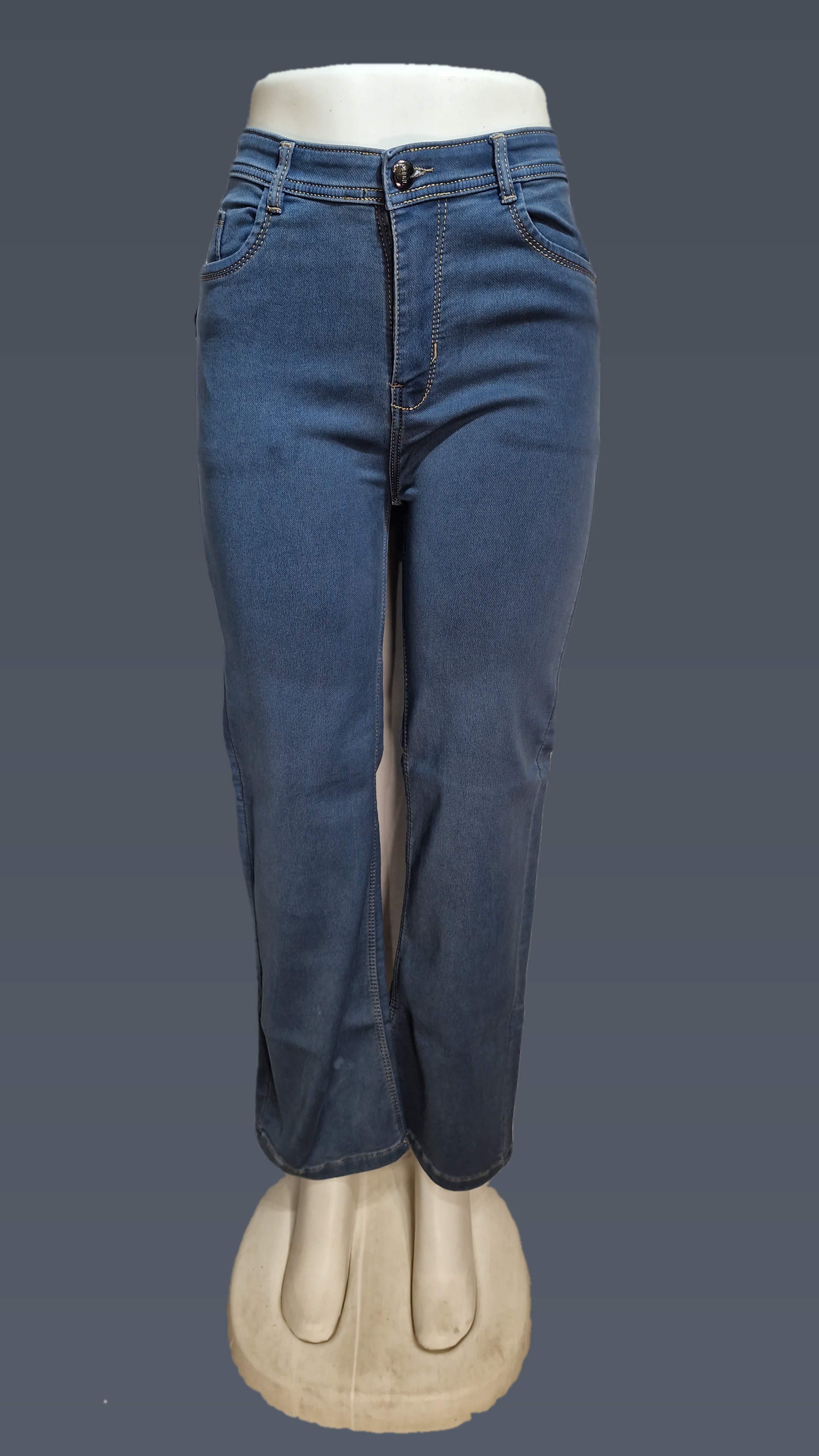 Diesel Straight Greay/blue Jeans