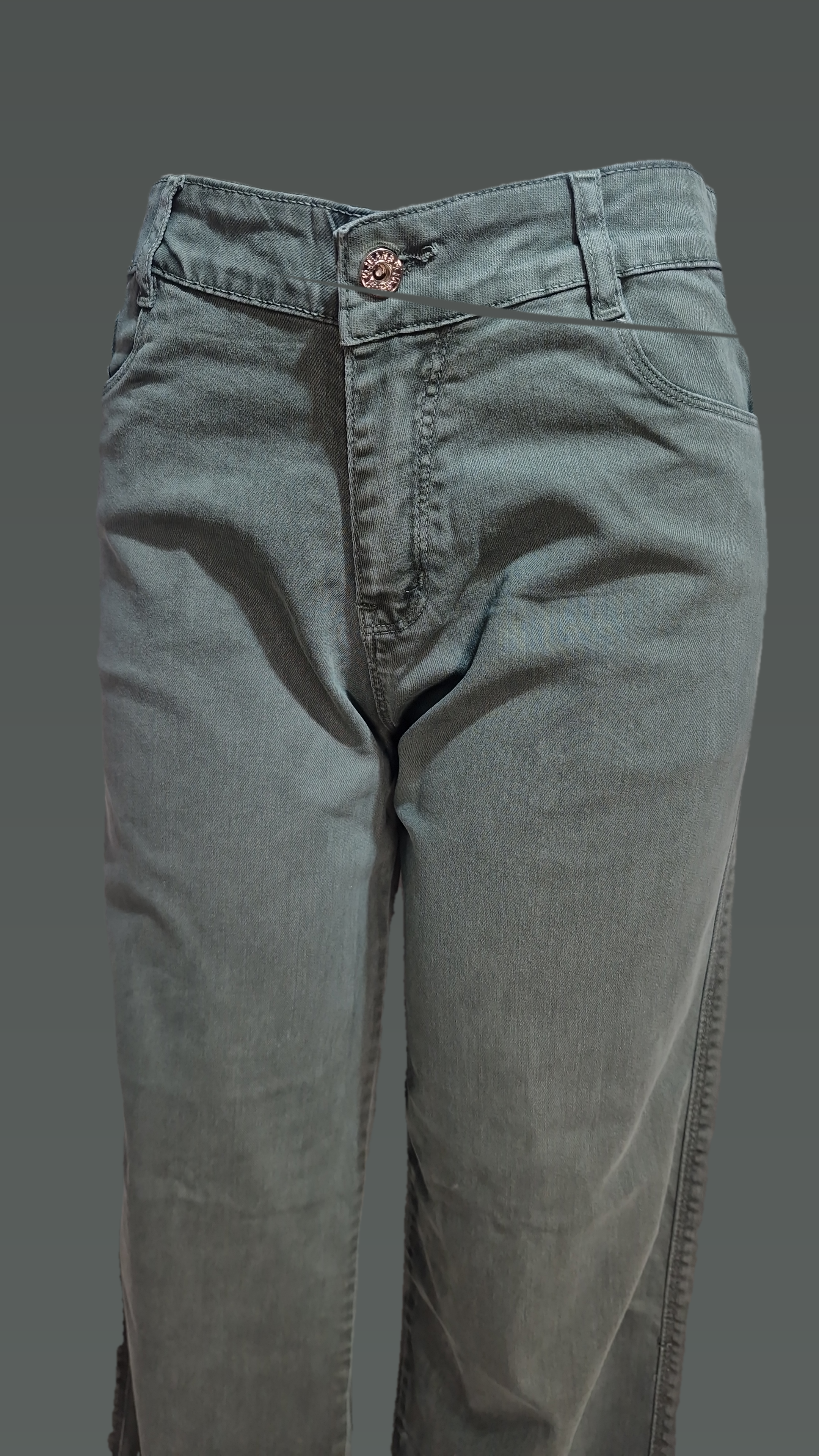 Green Straight Jeans