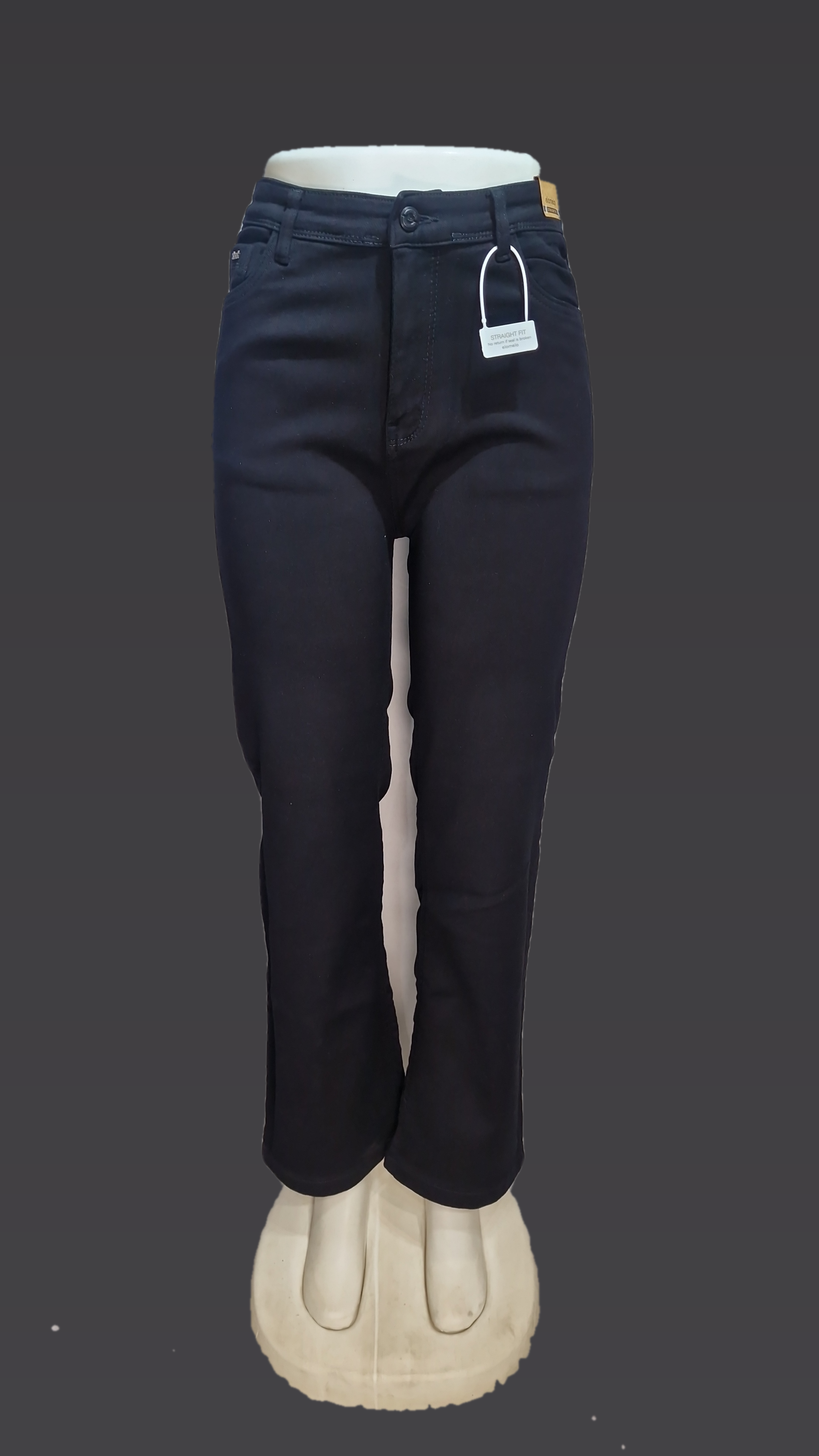 Black Straight fit Jeans