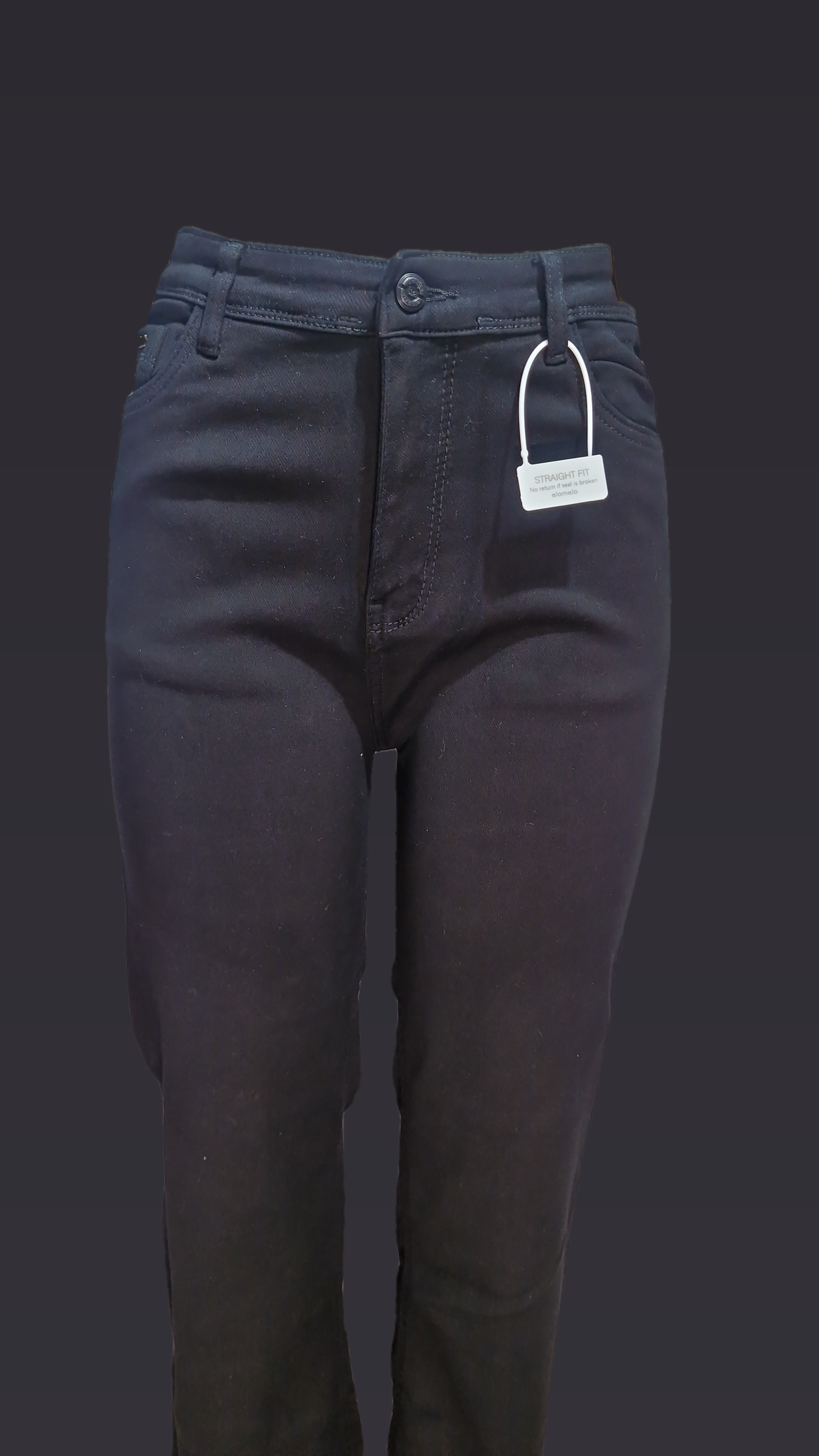 Black Straight fit Jeans