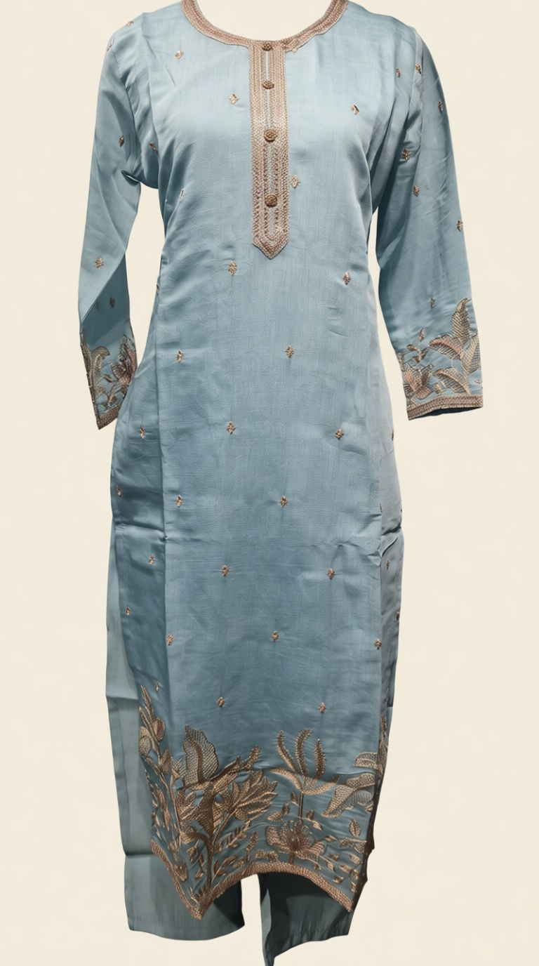 Sky Blue Party Wear Suit RN