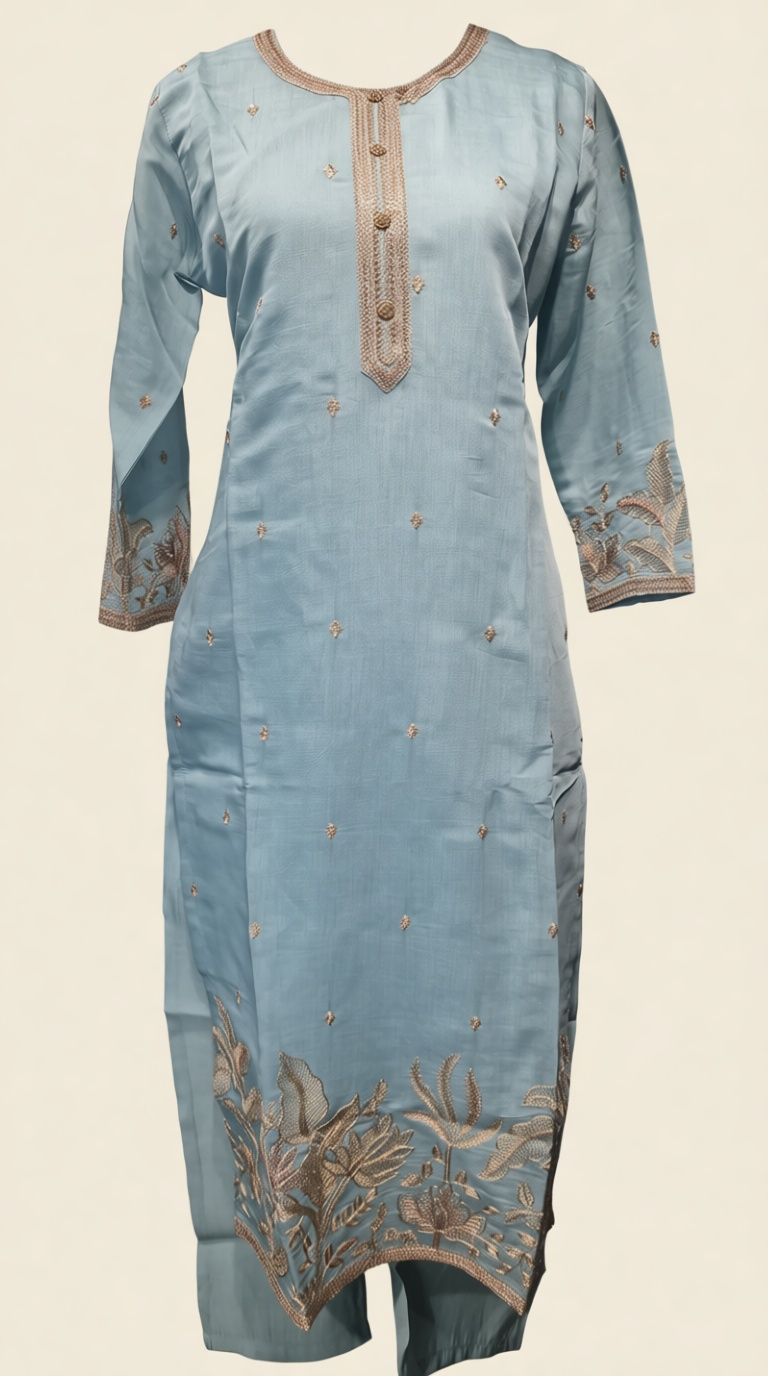 Sky Blue Party Wear Suit RN