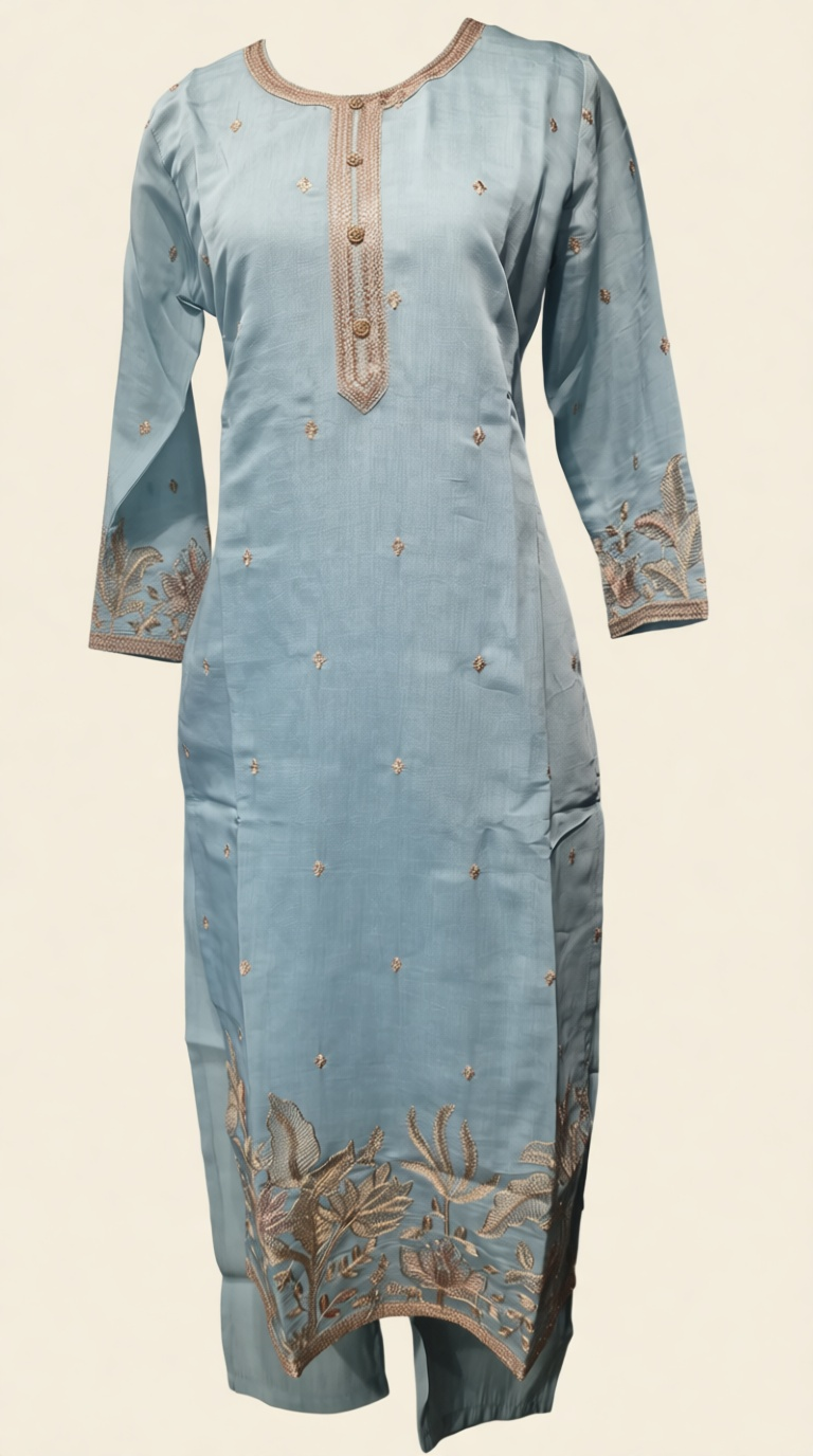 Sky Blue Party Wear Suit RN