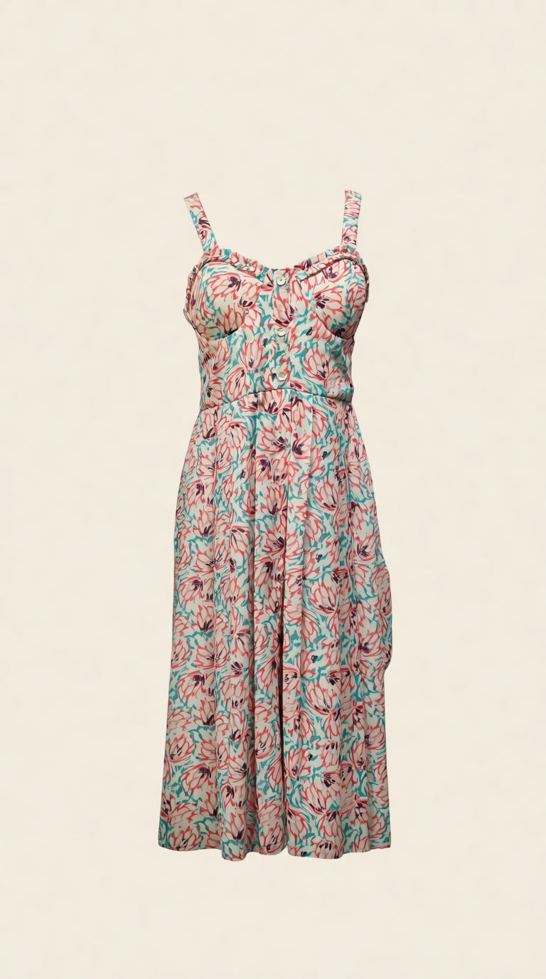 Midi Dress Strap PinkQ0323 XXL