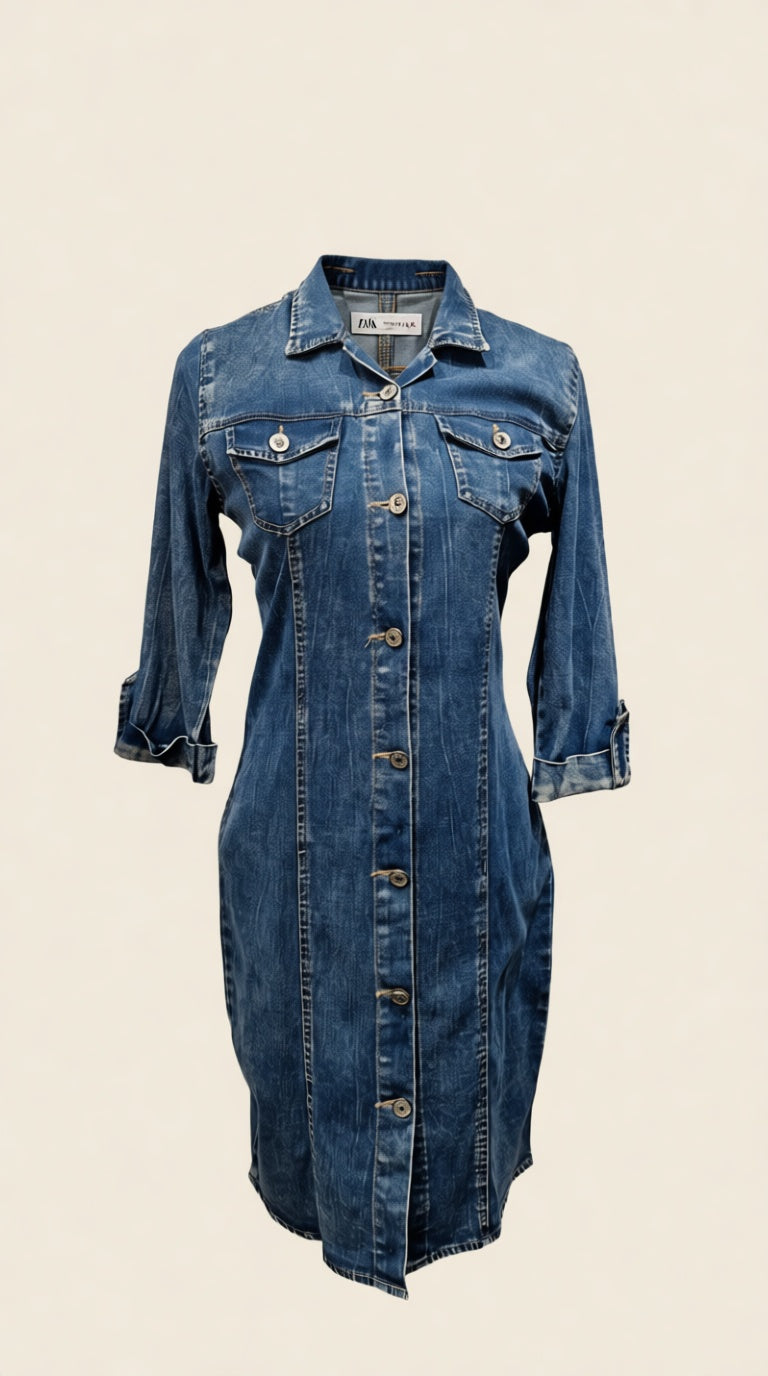Denim Midi Dress