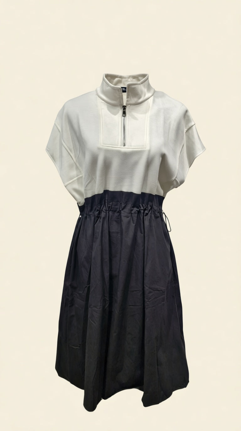 Collar hosiery Parashut dress