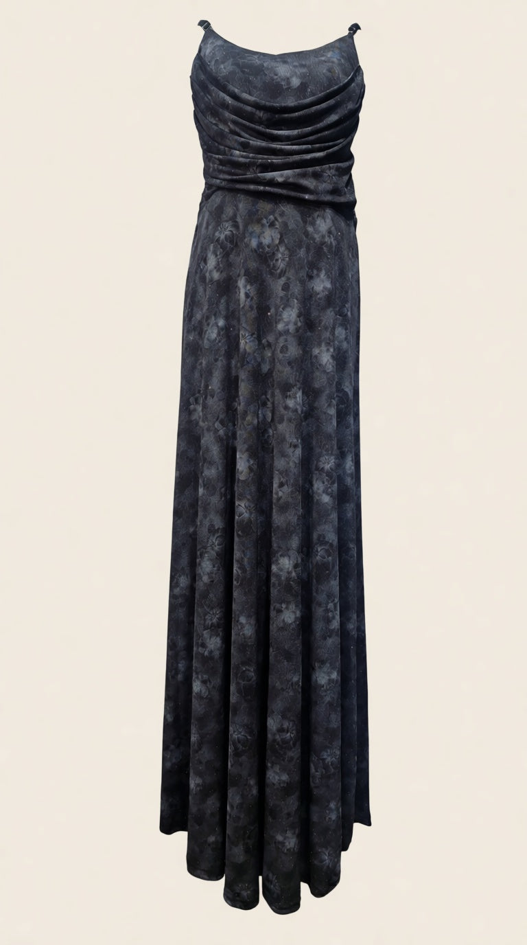 Noodel strap Black Fa Long dress DRESS
