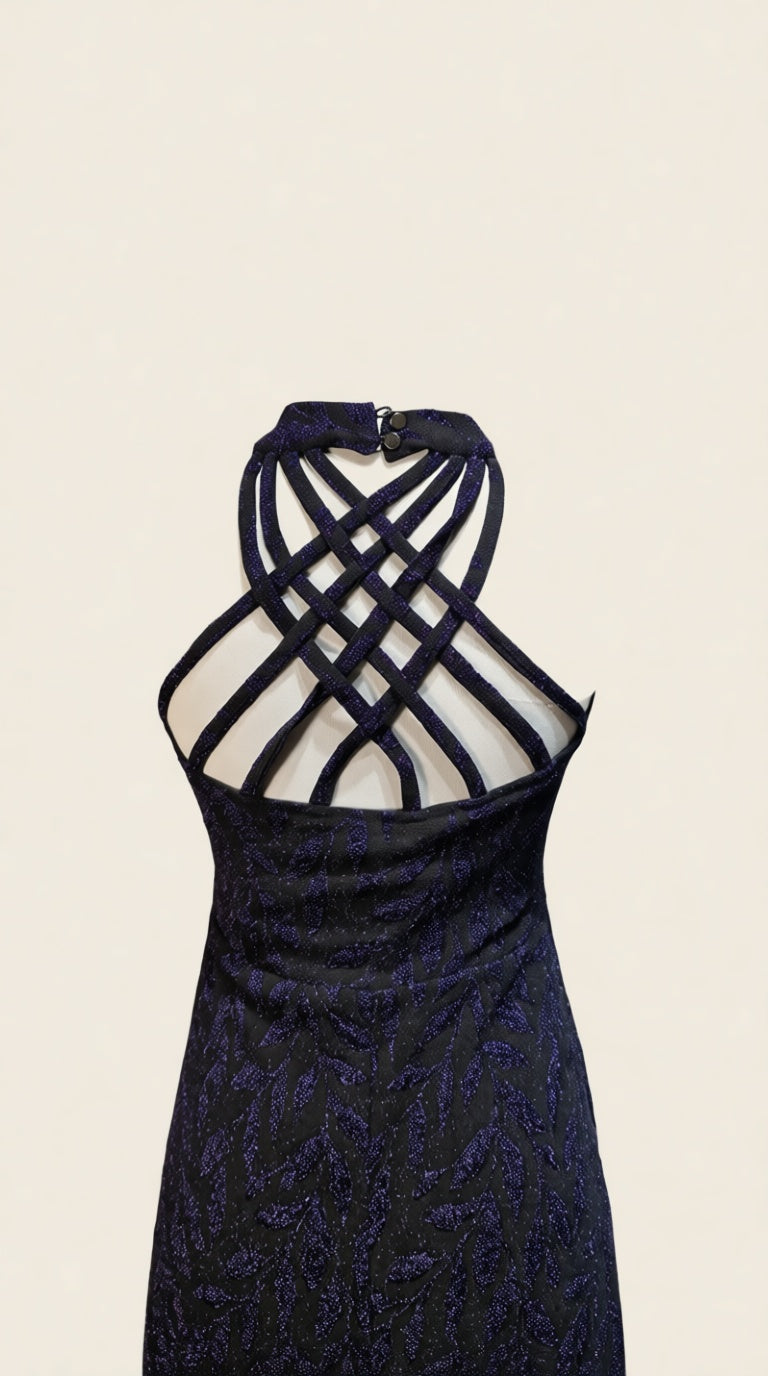 Halter Neck Midi Dress