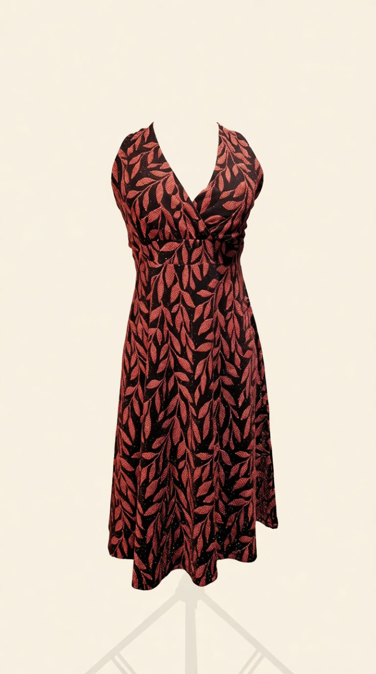 Halter Neck Midi Dress