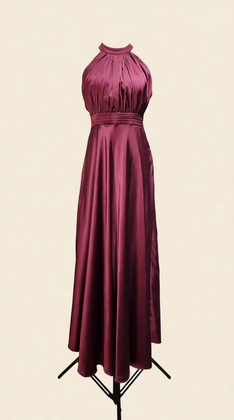 Halter Neck Ankel Length Dress