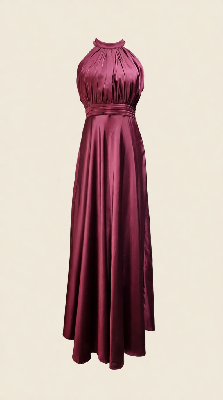 Halter Neck Ankel Length Dress