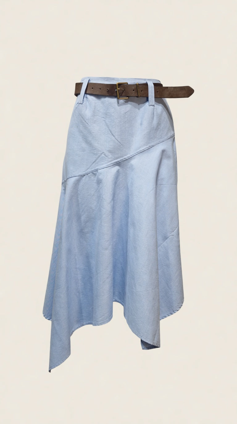 Flair Denim look Skirt