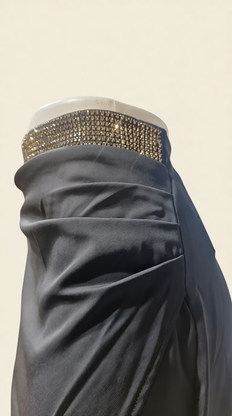 Party wear servoski Slit skirt Ankle Length