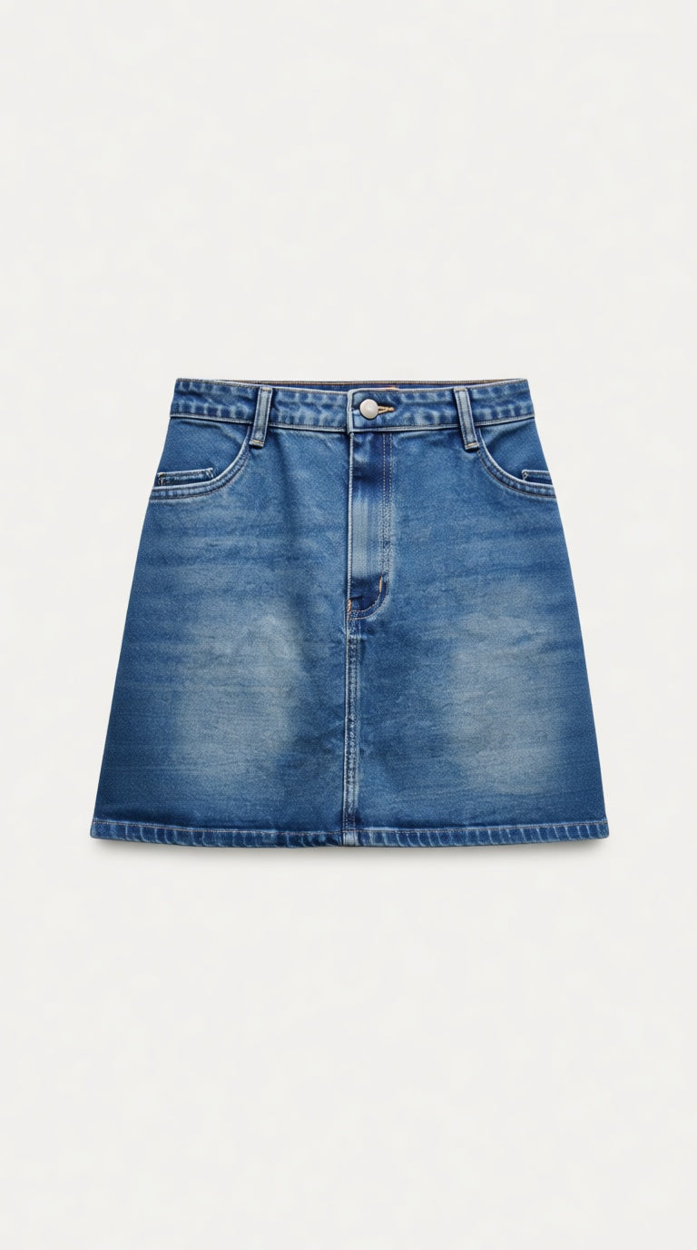 Denim Mini Skirt