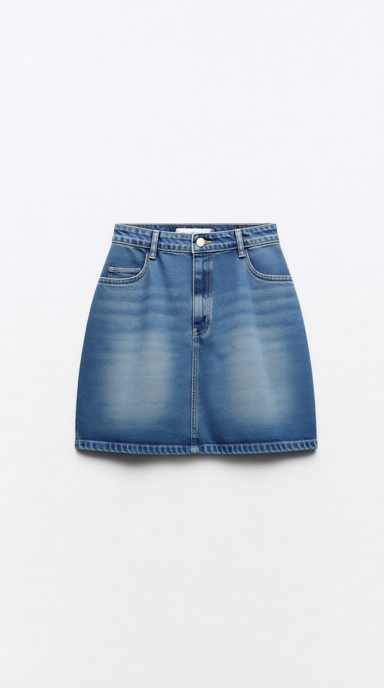 Denim Mini Skirt