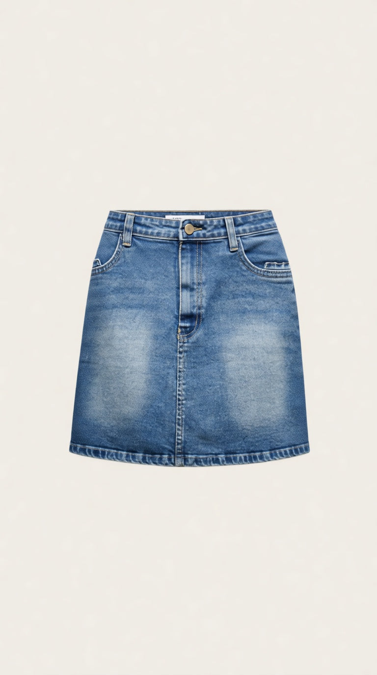 Denim Mini Skirt