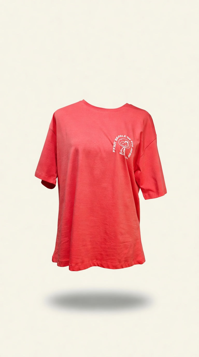 Printerd Drop Sholder T-shirt