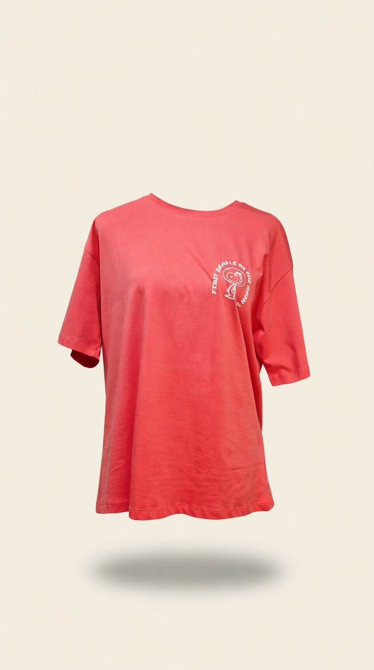 Printerd Drop Sholder T-shirt