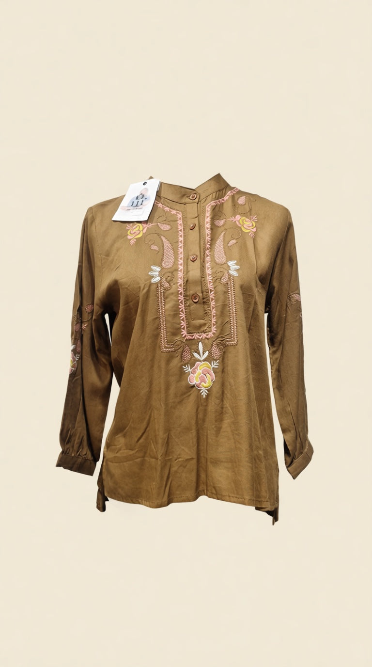 EMB UP-Down Top Kurti SK