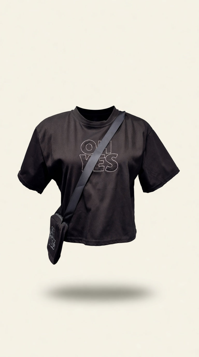 T-shirt / Crop T-shirt with Bag