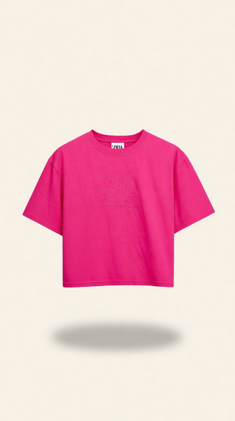 T-shirt / Crop T-shirt with Bag