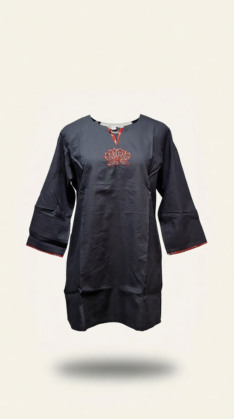 RN Back EMB cotton SK short kurti
