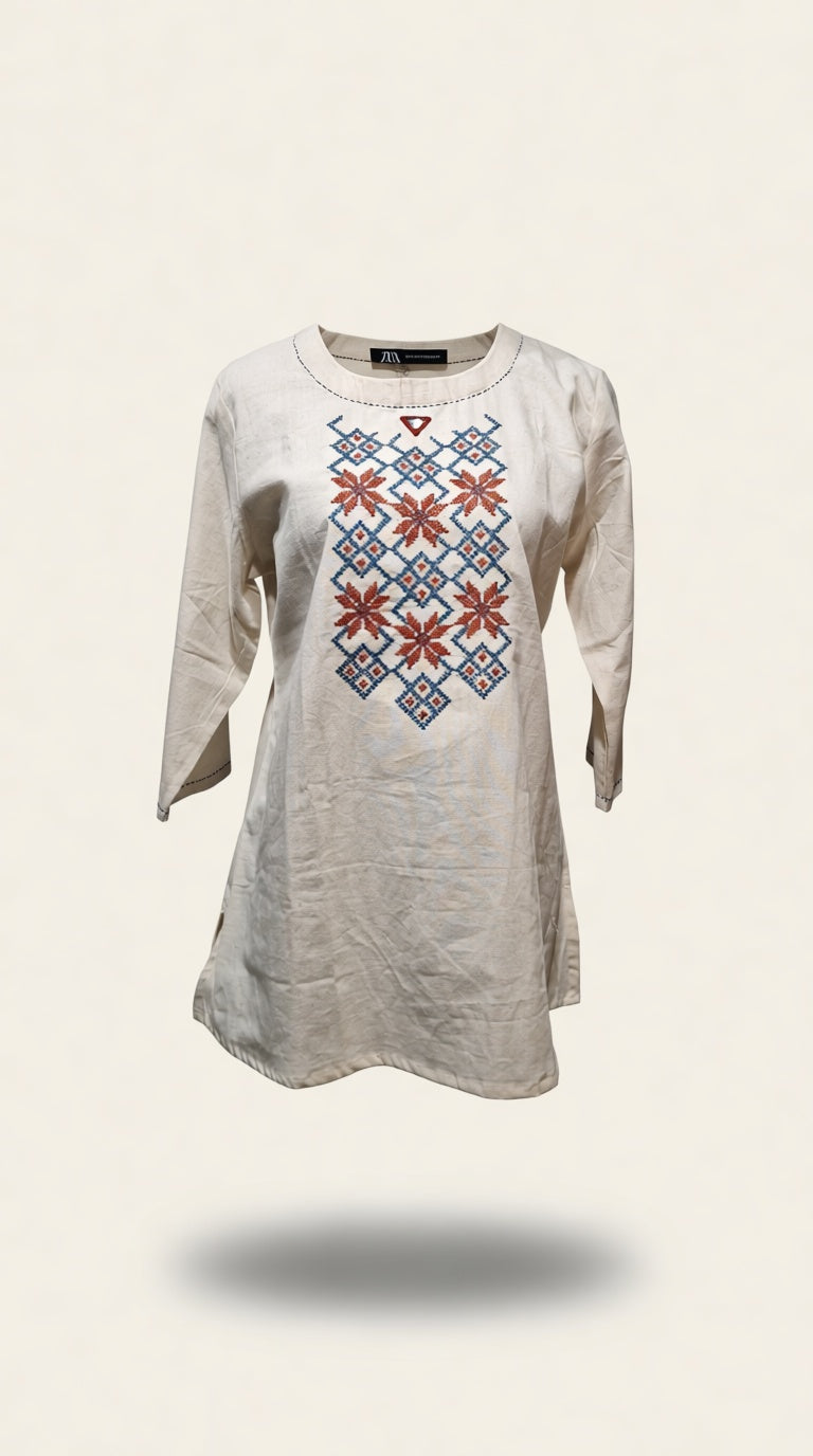 work khadi kurti