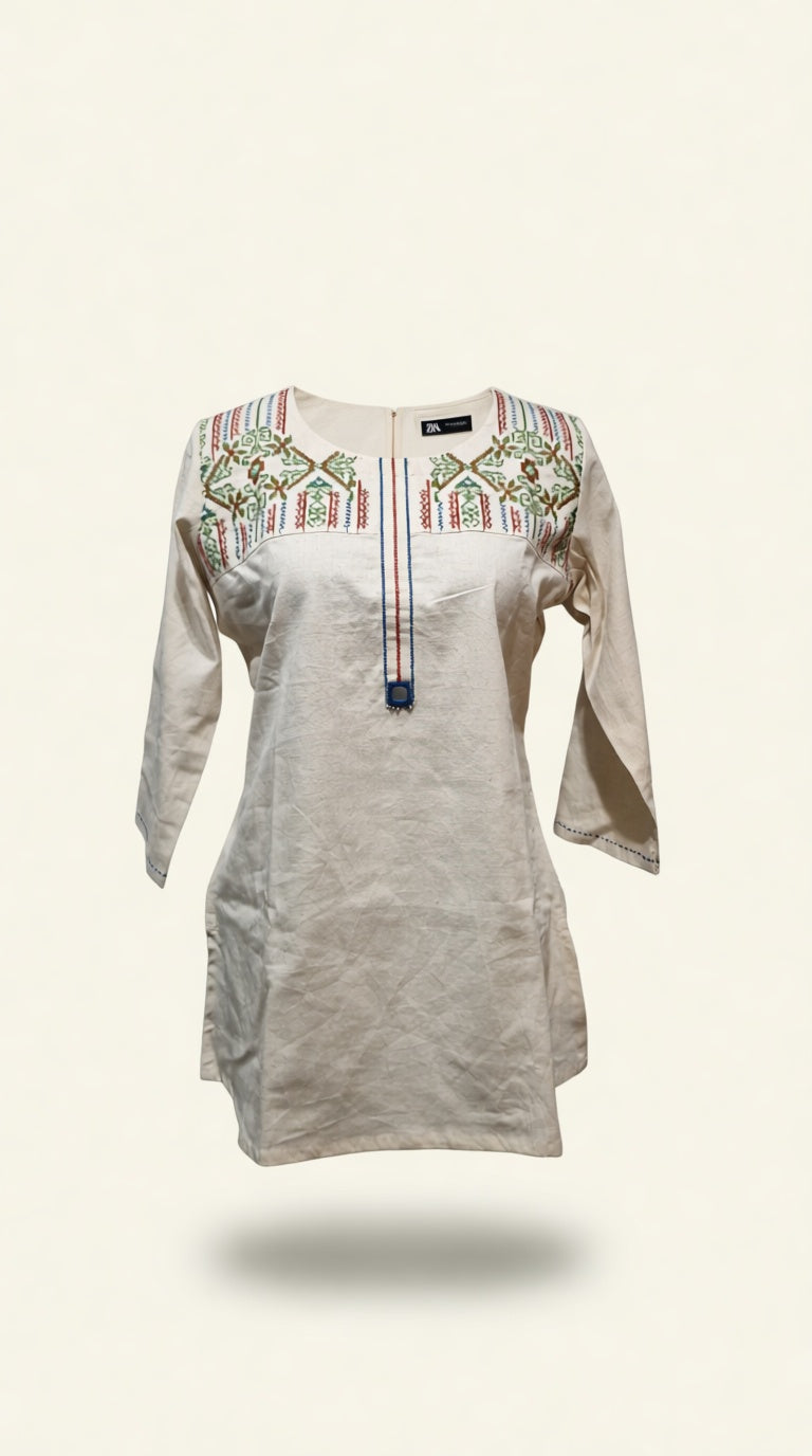 work khadi kurti