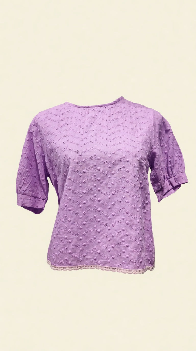 WOO WEARING Frosted Cotton Top RN595IMP