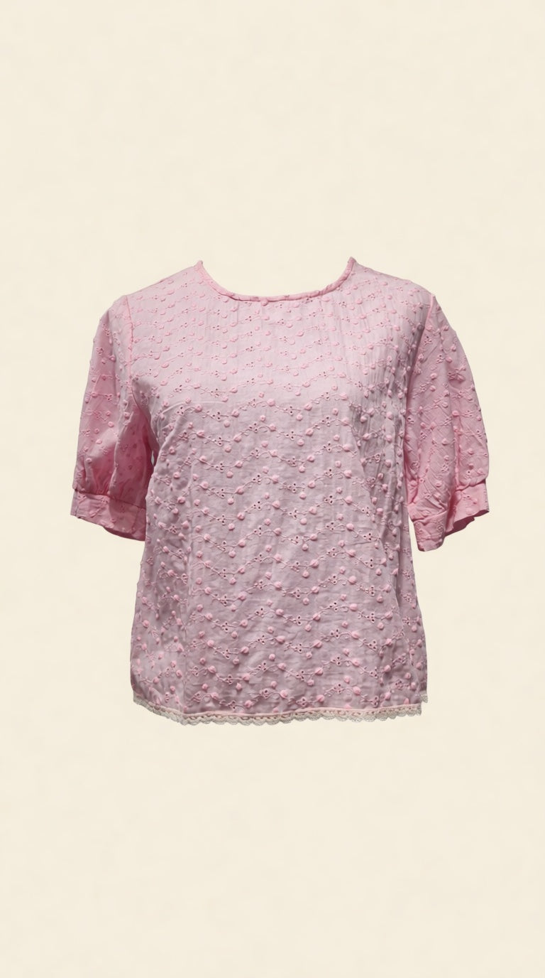 WOO WEARING Frosted Cotton Top RN595IMP