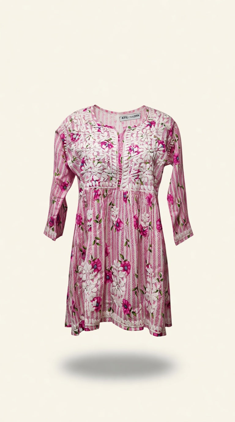 Sk / Mul cotton Pink Printed SK CK