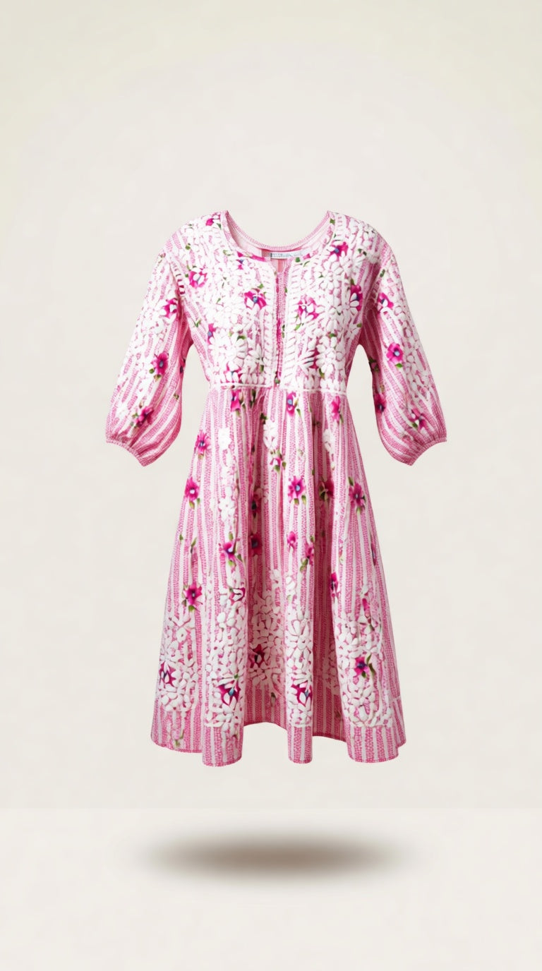 Sk / Mul cotton Pink Printed SK CK