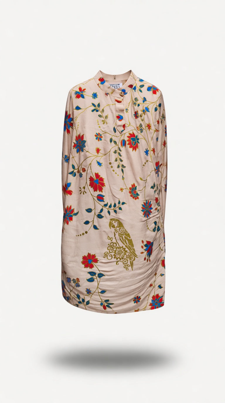 Florel Mid length Foil work Kurta