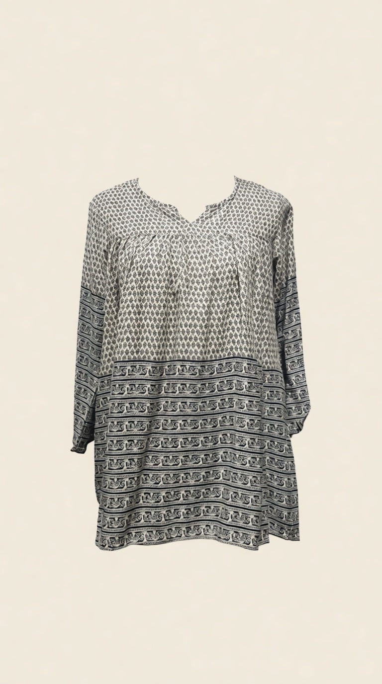 SK Pleated RN Green Kurti