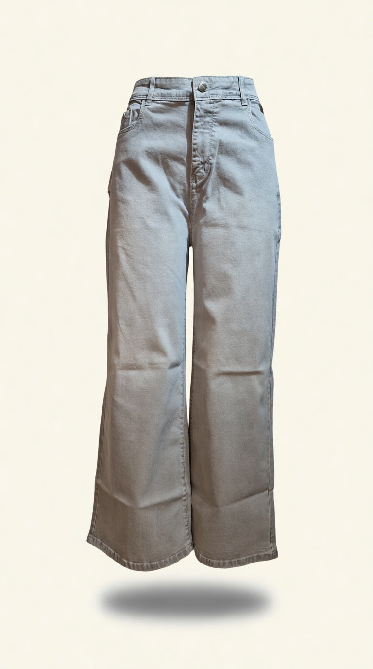 Grey Straight fit Jeanse elomelo JEANS
