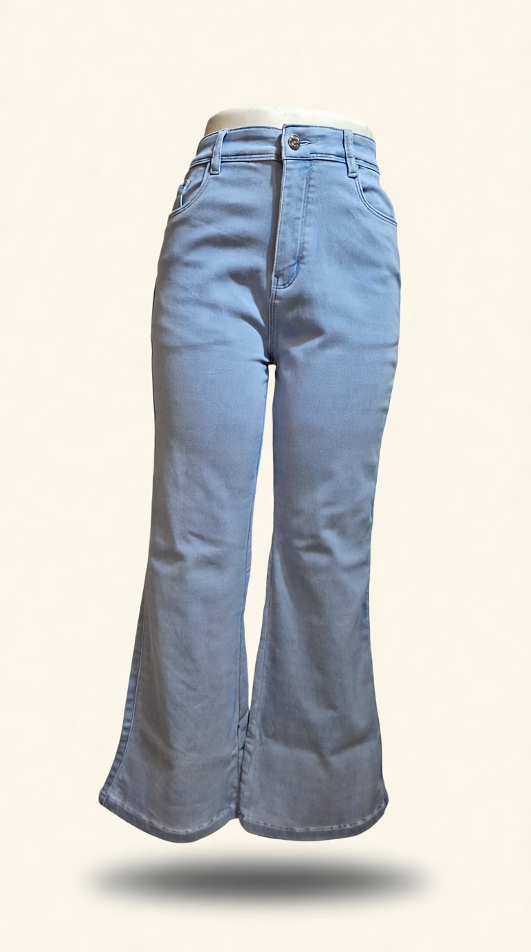 Woo Wearing EM5922 bell bottom boot cut elomelo