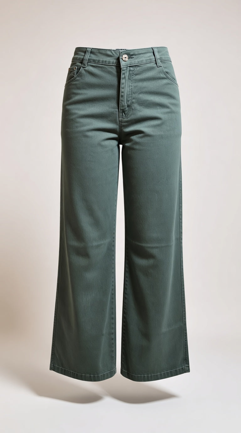 PANT Green Straight Jeans