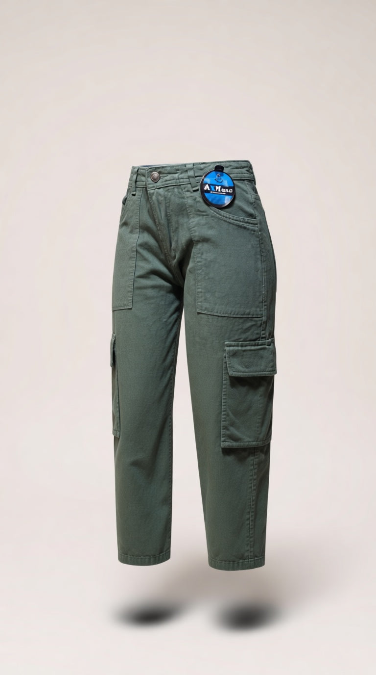 Olive Cargo Jeans