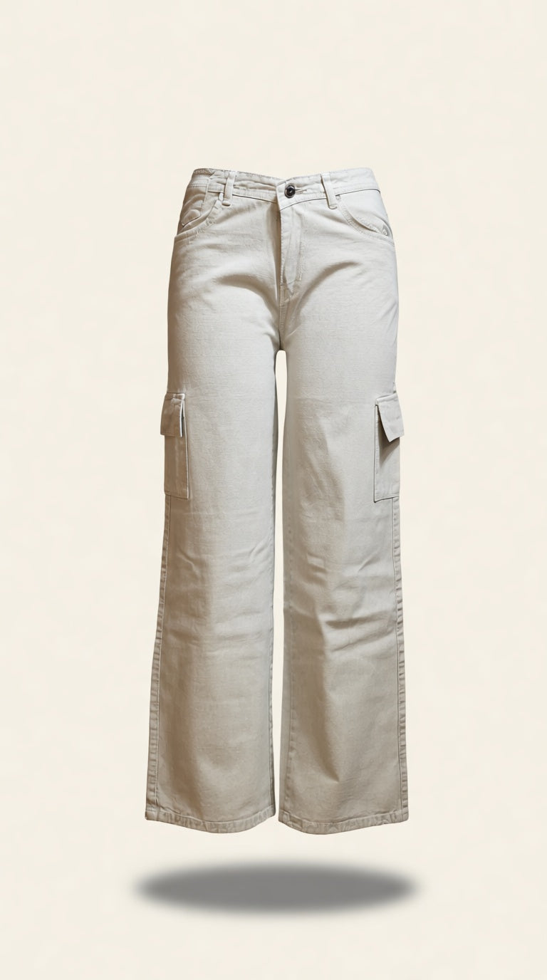 Olive Cargo Jeans