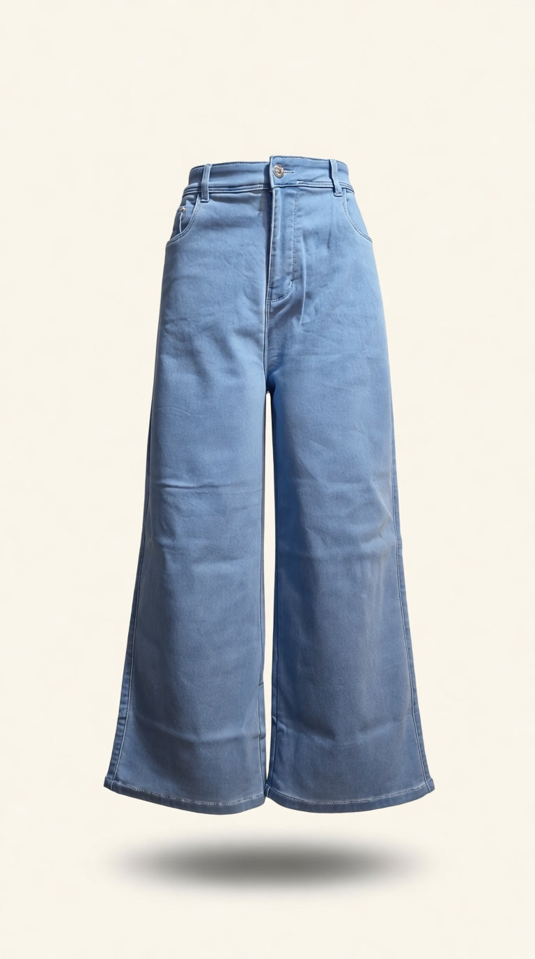 Ice blue Wide Leg Bi JEANS