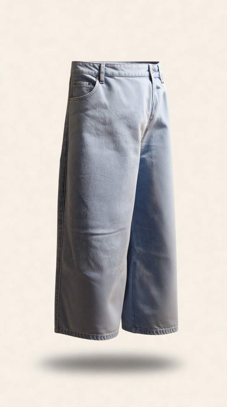 Ice blue Wide Leg Bi JEANS
