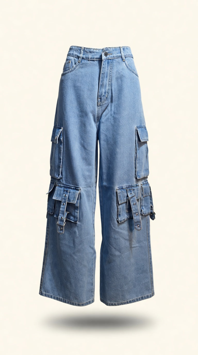 Korean Baggy Cargo Jeans
